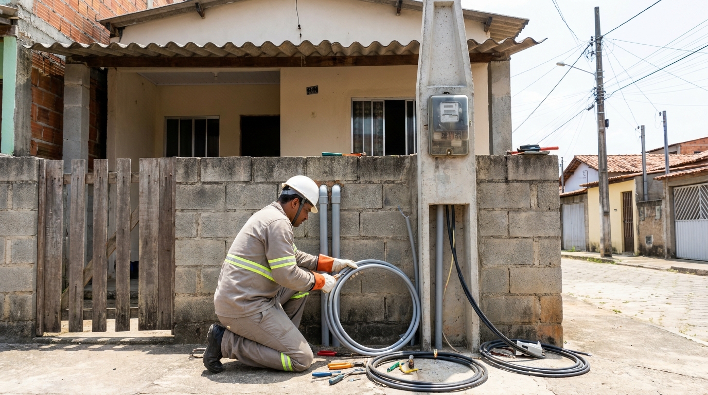 Instalação de Poste Padrão em Salvador‑BA