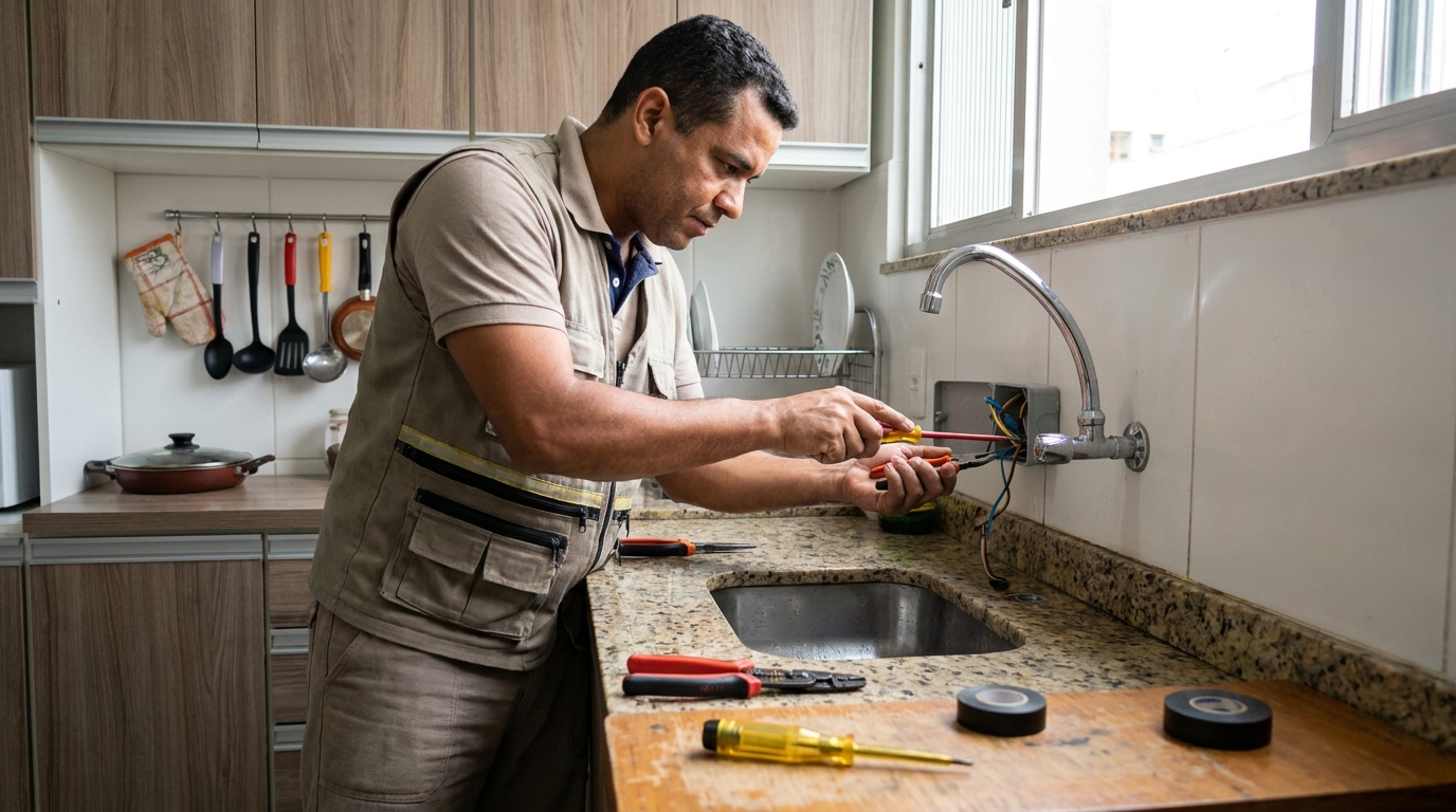 Instalação em Cozinha ou Área Gourmet em Salvador‑BA