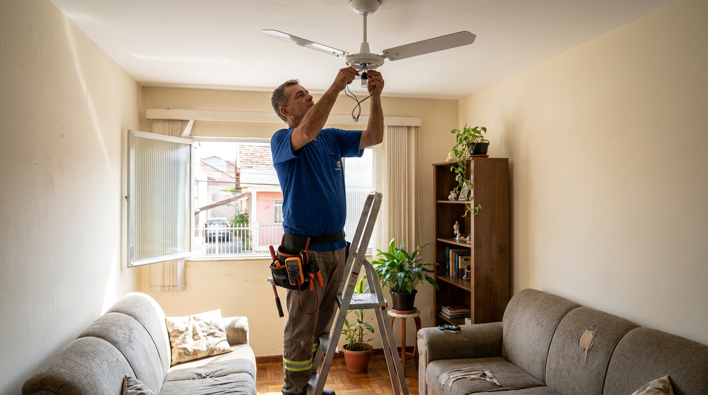 Montagem de Ventilador em Salvador‑BA